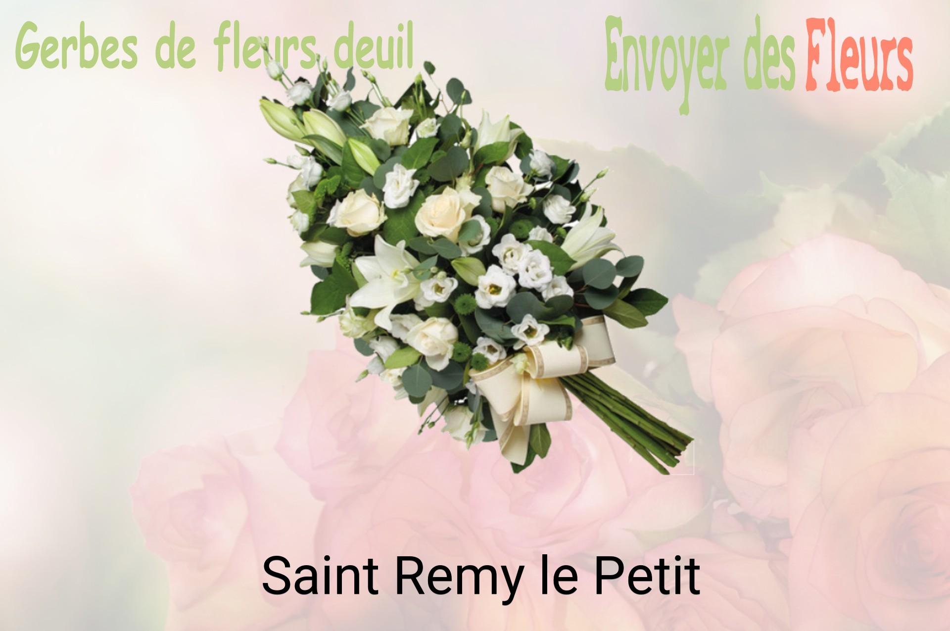 Gerbe de fleurs de deuil livrée à Saint-Remy-le-Petit